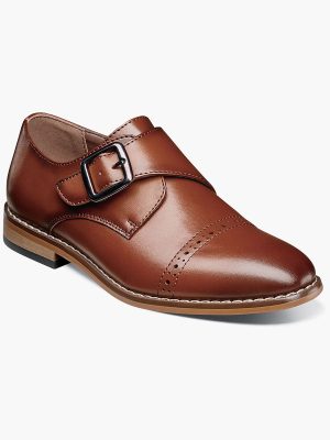 Kids Desmond Cap Toe Monk Strap | 43424