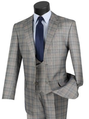 Classic Single Breasted 3 Pieces Suits | V2RW-7