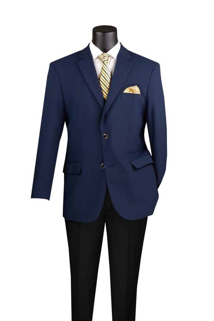 Single Breasted 2 Buttons Solid Color Blazer Size Up to 62 | Z-2PP