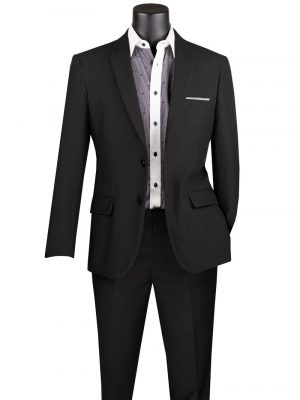 Single Breasted 2 Buttons Solid Color Slim Fit Blazer | Z-S2PP