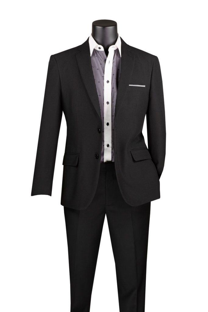 Single Breasted 2 Buttons Solid Color Slim Fit Blazer | Z-S2PP