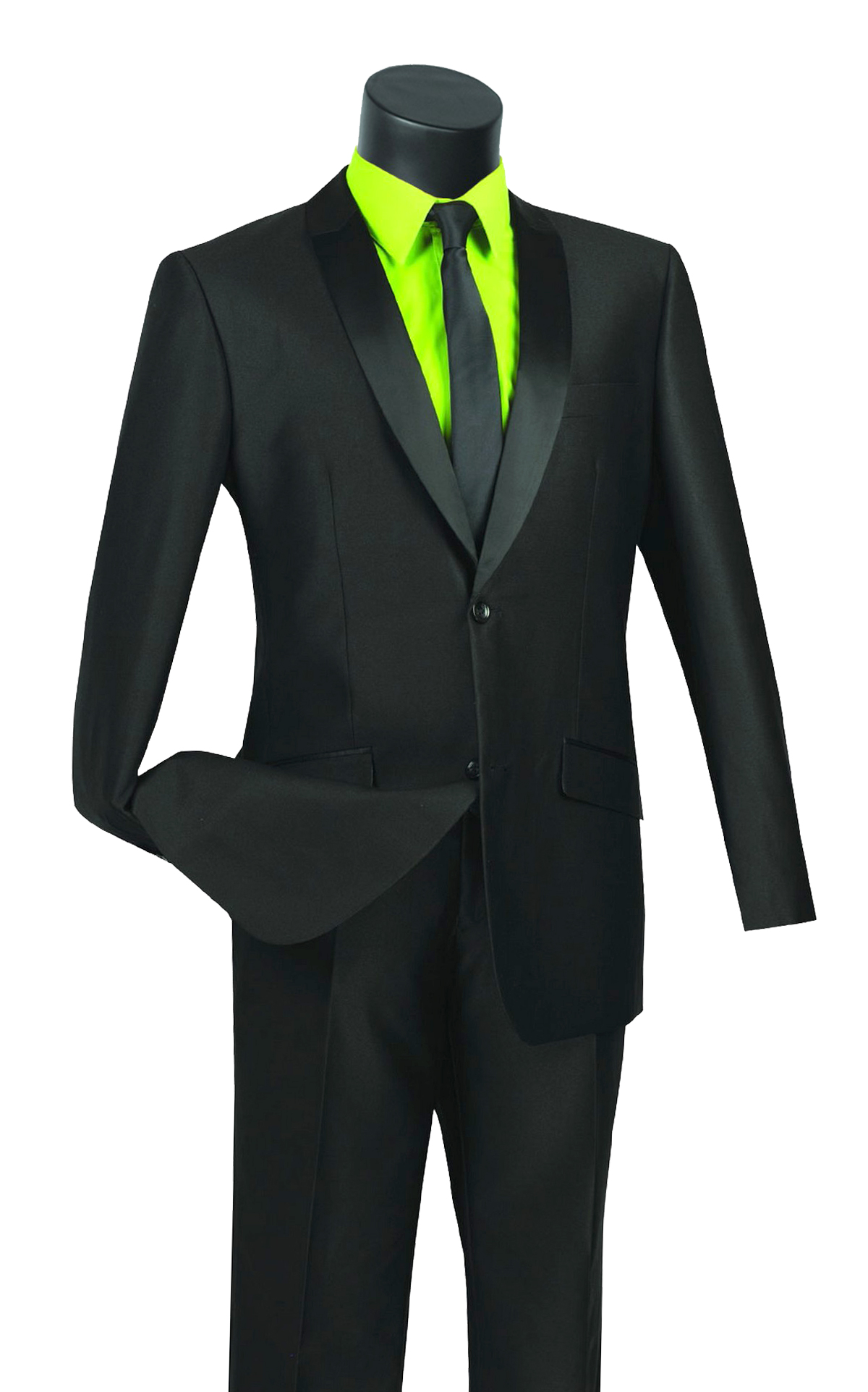 Slim Fit Suits Shawl Lapel Sharkskin | S2PS-1