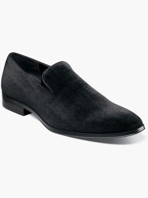 Savian Plain Toe Velour Slip On | 25613