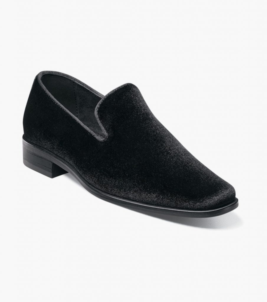 Kids Savian Plain Toe Velour Slip On | 43443