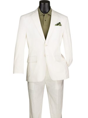 Modern Fit 2pcs Suit with Stretch Lining Adjustable Waistband Suit Style | MLC-1