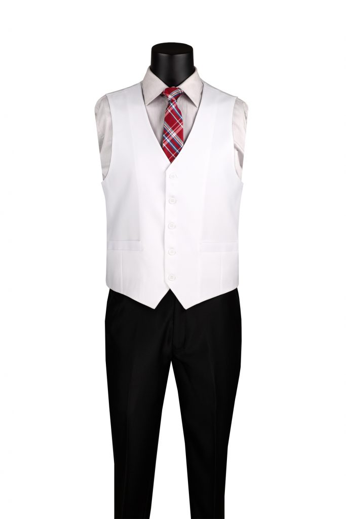 Single Breasted 5 Buttons Solid Color Vest | V-PP